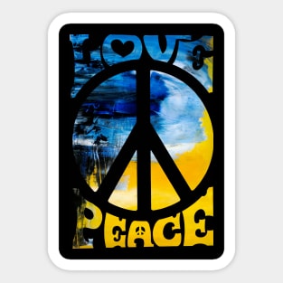 Love Peace Ukraine Sticker